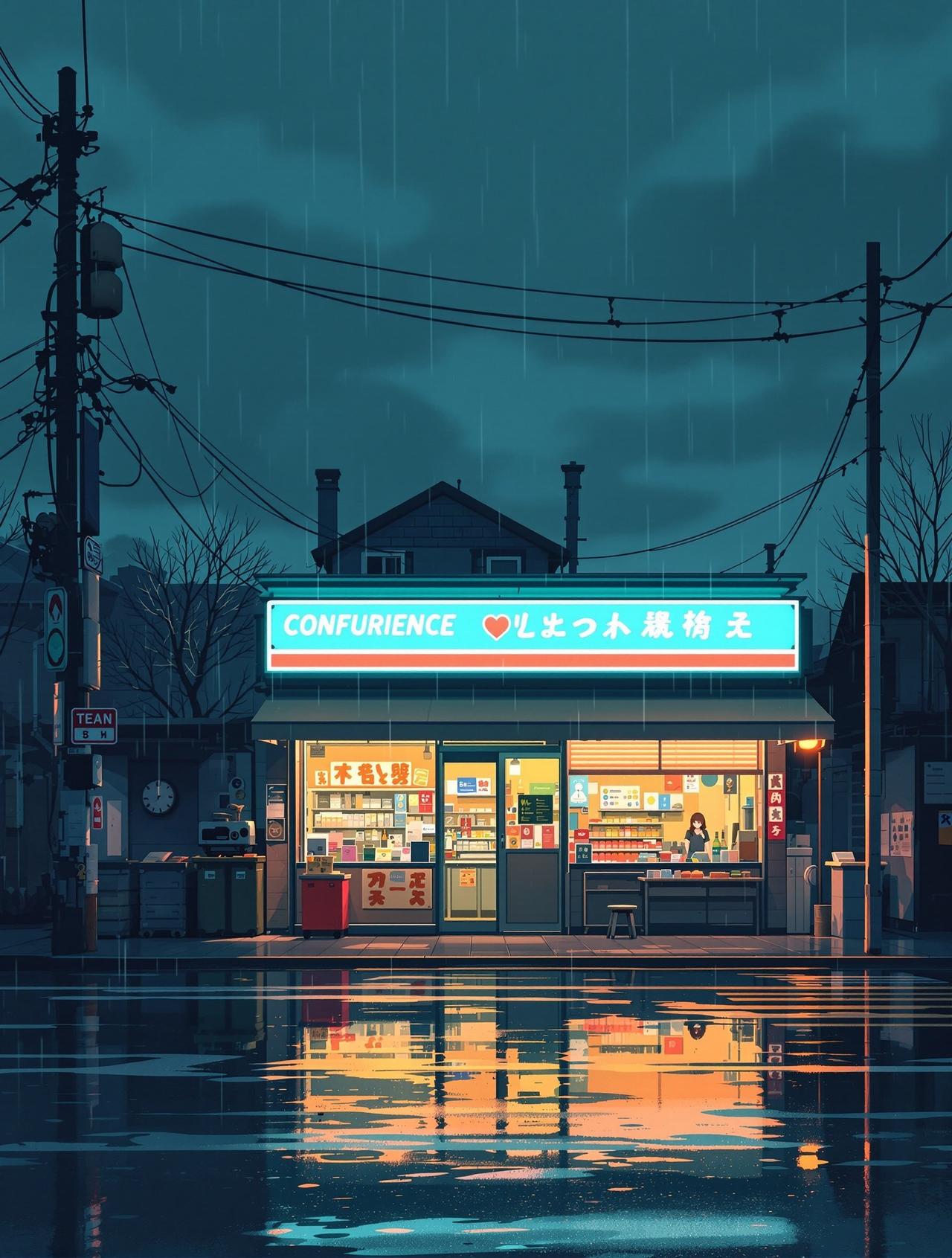 漫剧免费版 雨天和便利店 - 治愈日常动漫短剧